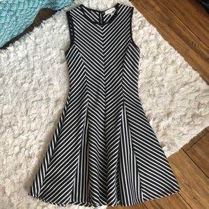 Black and White Striped Dress